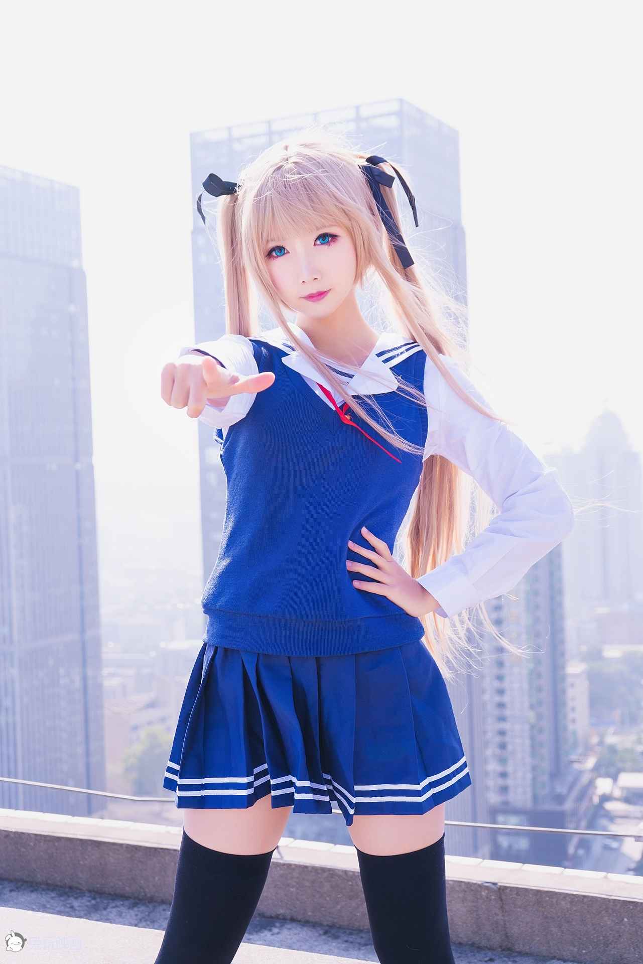 NO.004面饼仙儿双马尾COS写真作品【41P】-可宝主